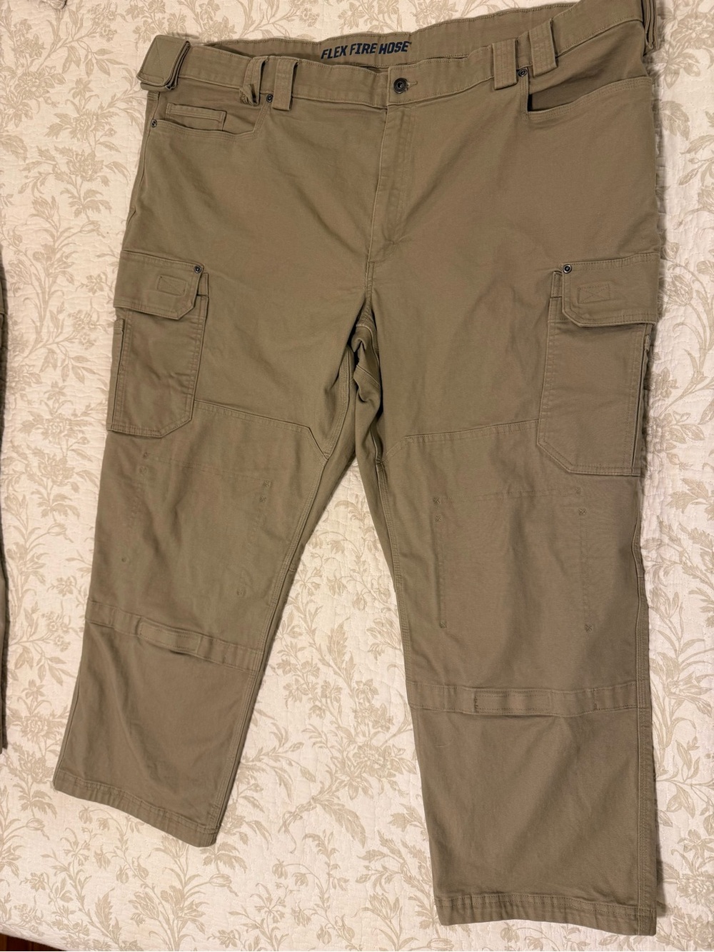 Duluth Trading Co Flex Fire Hose Pants Size 48x30 Tan